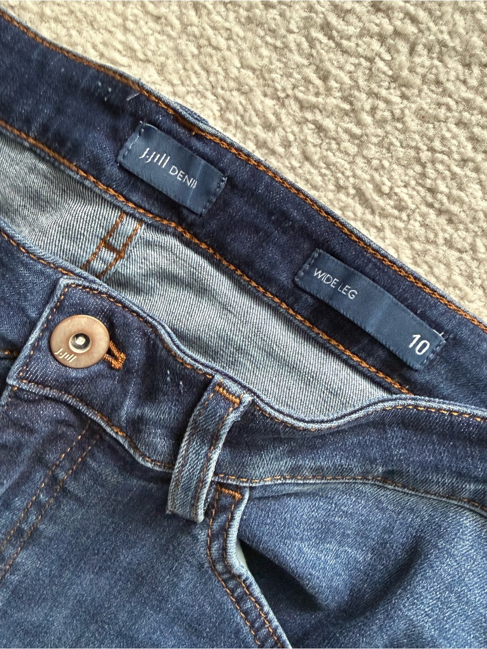 NWT J. Jill High-Rise Wide-Leg Jeans~Uptown Wash - Picture 4 of 5